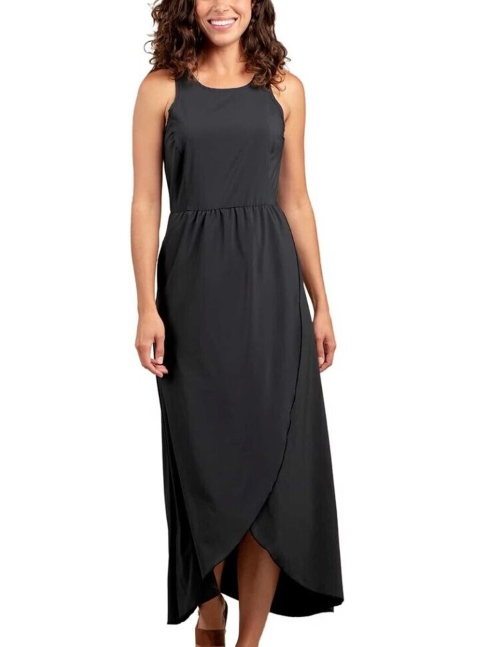 Toad&Co Black Sleeveless Cutout Sunkissed Maxi Dress - Size - Medium